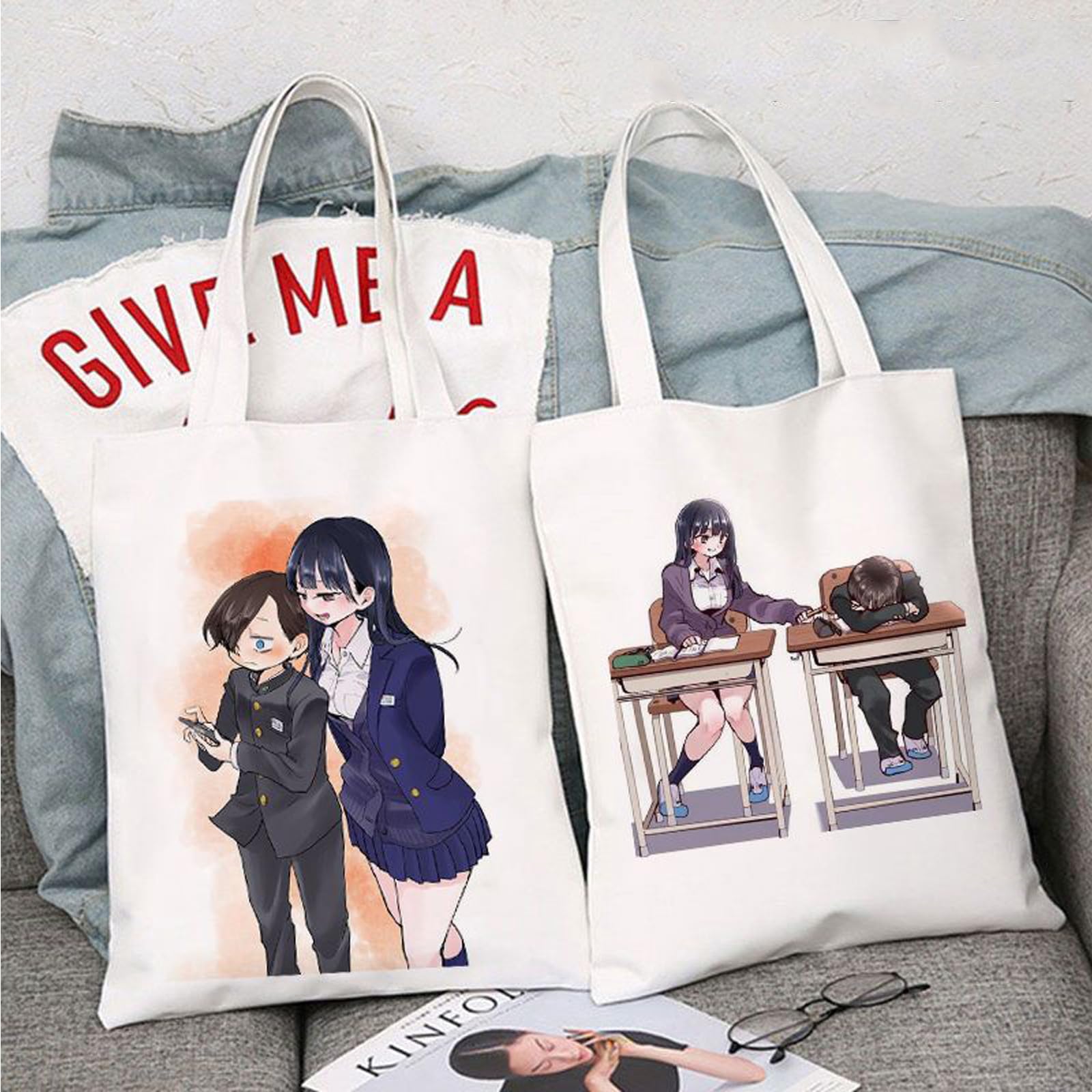 Amazon.co.jp: 僕の心のヤバイやつ トートバッグ 市川京太郎 山田杏奈